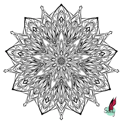 mandala fleur galactique